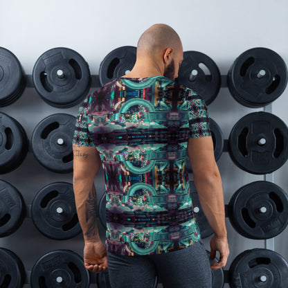 Aura in Tokyo Men's Athletic Tee