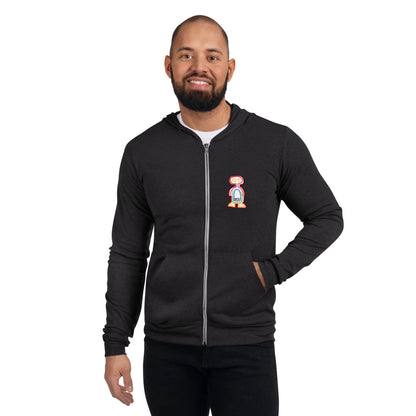 Aura Glitch Unisex Zip Hoodie